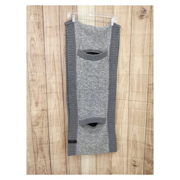 LULULEMON Cozy Yogi Infinity Scarf Wrap in Heathered Medium Grey / Angel Wing OS - Picture 5 of 10